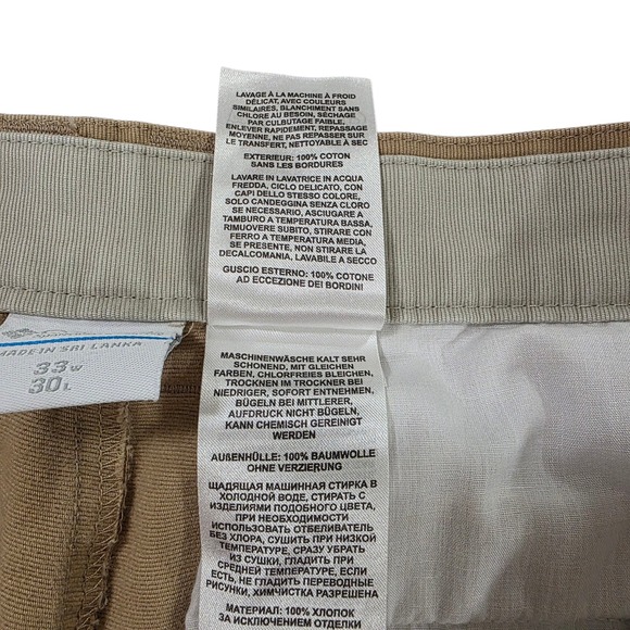 Columbia Mens Cargo Pants Brown 33X29 Cotton Canvas Utility Work Multi Pocket - Picture 7 of 12